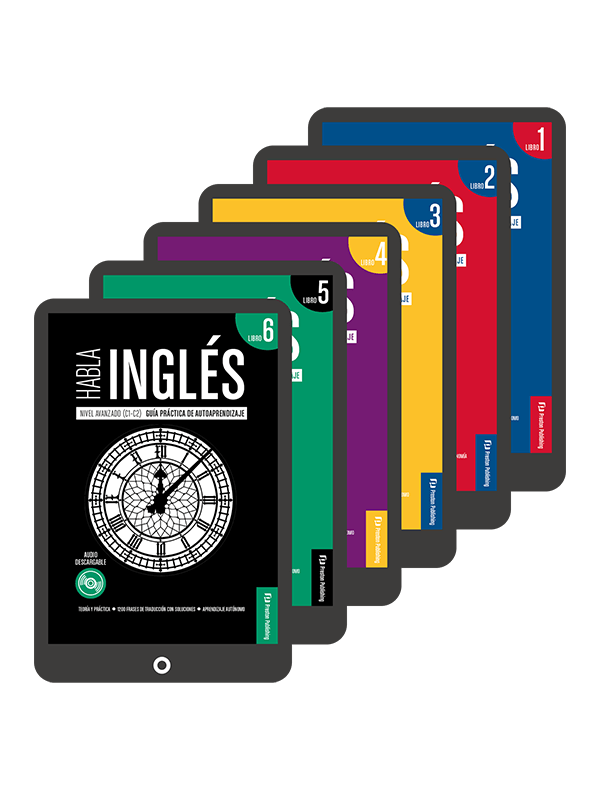Pack completo de e-books de Habla Inglés (A1–C1)